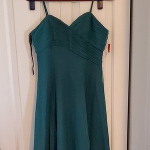 Erica Michelle LTD, emerald green full length gown, size 7/8, new